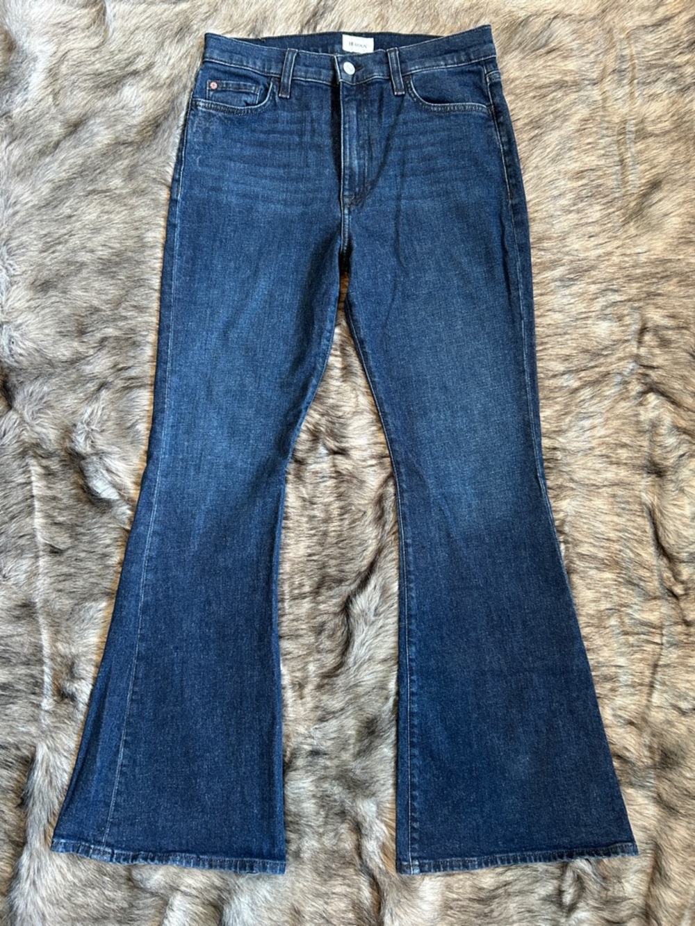 Hudson Heidi High Rise Flare Leg Jeans Dark Wash Denim Women’s 29 - Picture 1 of 7